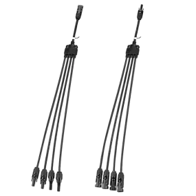 BougeRV Solar Panel Parallel Connectors 1 to 4 Solar Cable Wire