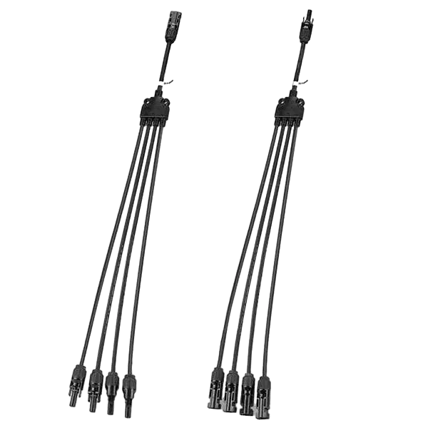 BougeRV Solar Panel Parallel Connectors 1 to 4 Solar Cable Wire