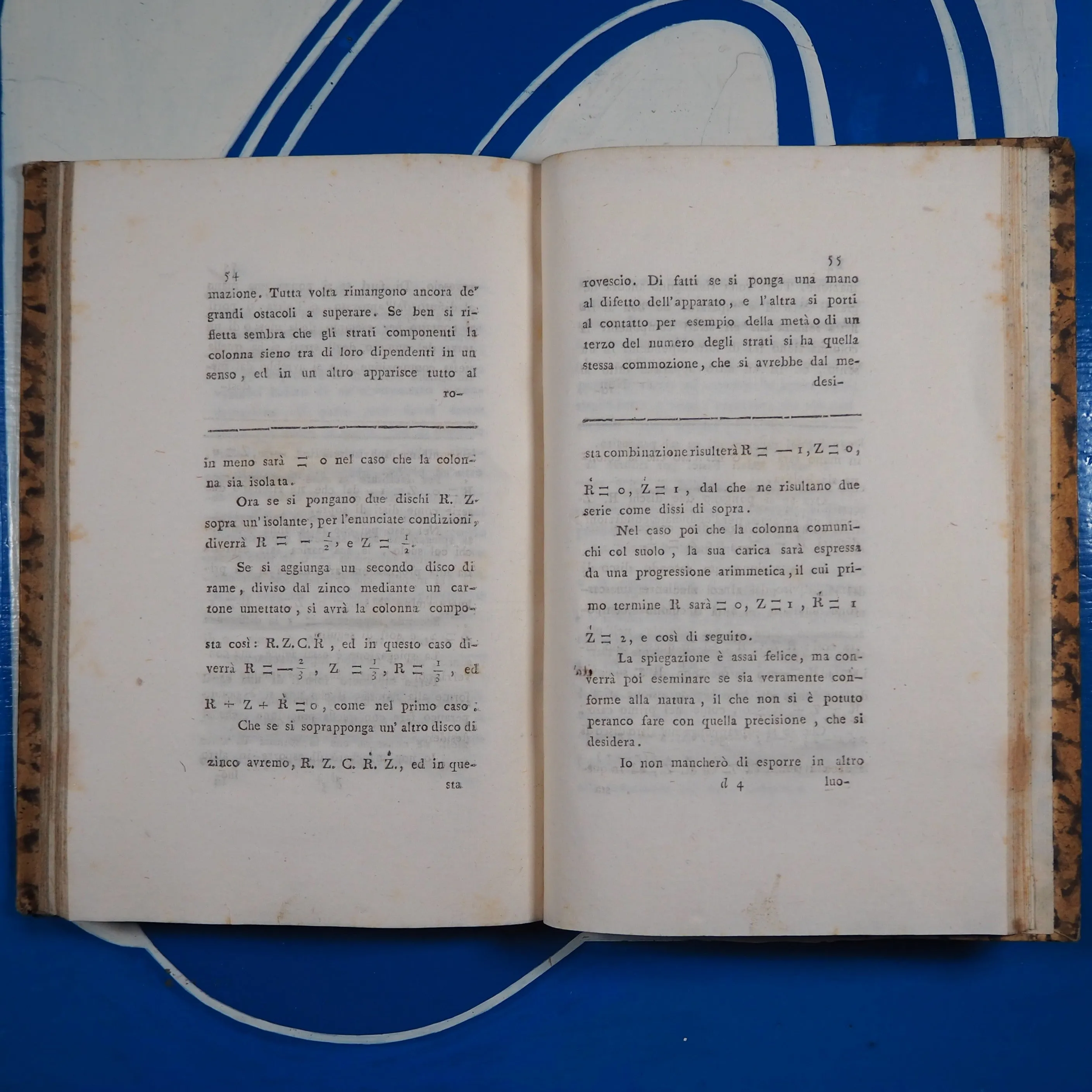 Dell'elettricismo idro-metallico opuscolo dell'ab. Salvator d.r Dal Negro accademico di Padova. Part I & 2. Negro, Salvatore Dal (1768-1839). Publication Date: 1802 Condition: Very Good