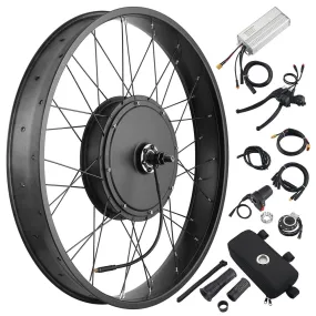 DIY 26 Inch 1000w Fat Tire Ebike Conversion Kit Front Pedal Assist