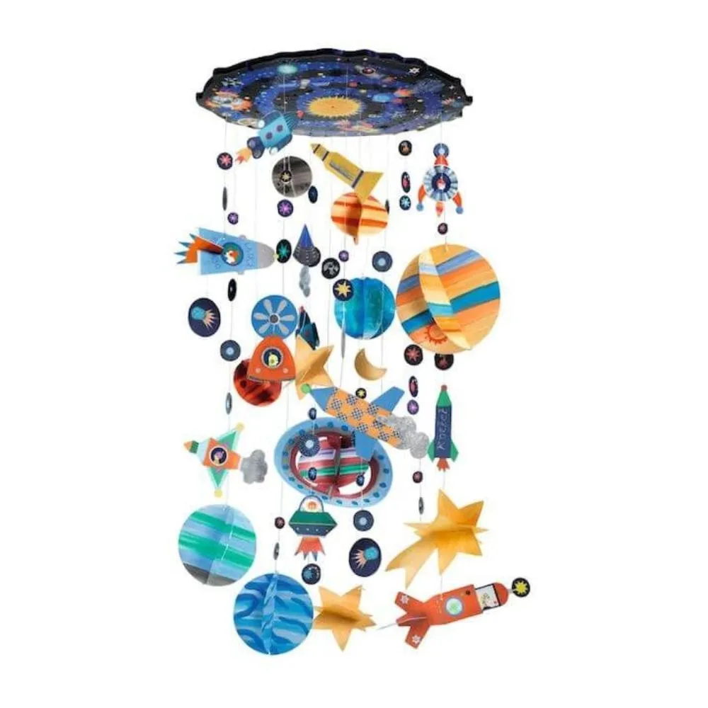 Djeco Do It Yourself - Solar System Decorative Mobile To Paint 7 Yrs  
