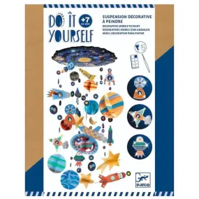 Djeco Do It Yourself - Solar System Decorative Mobile To Paint 7 Yrs  