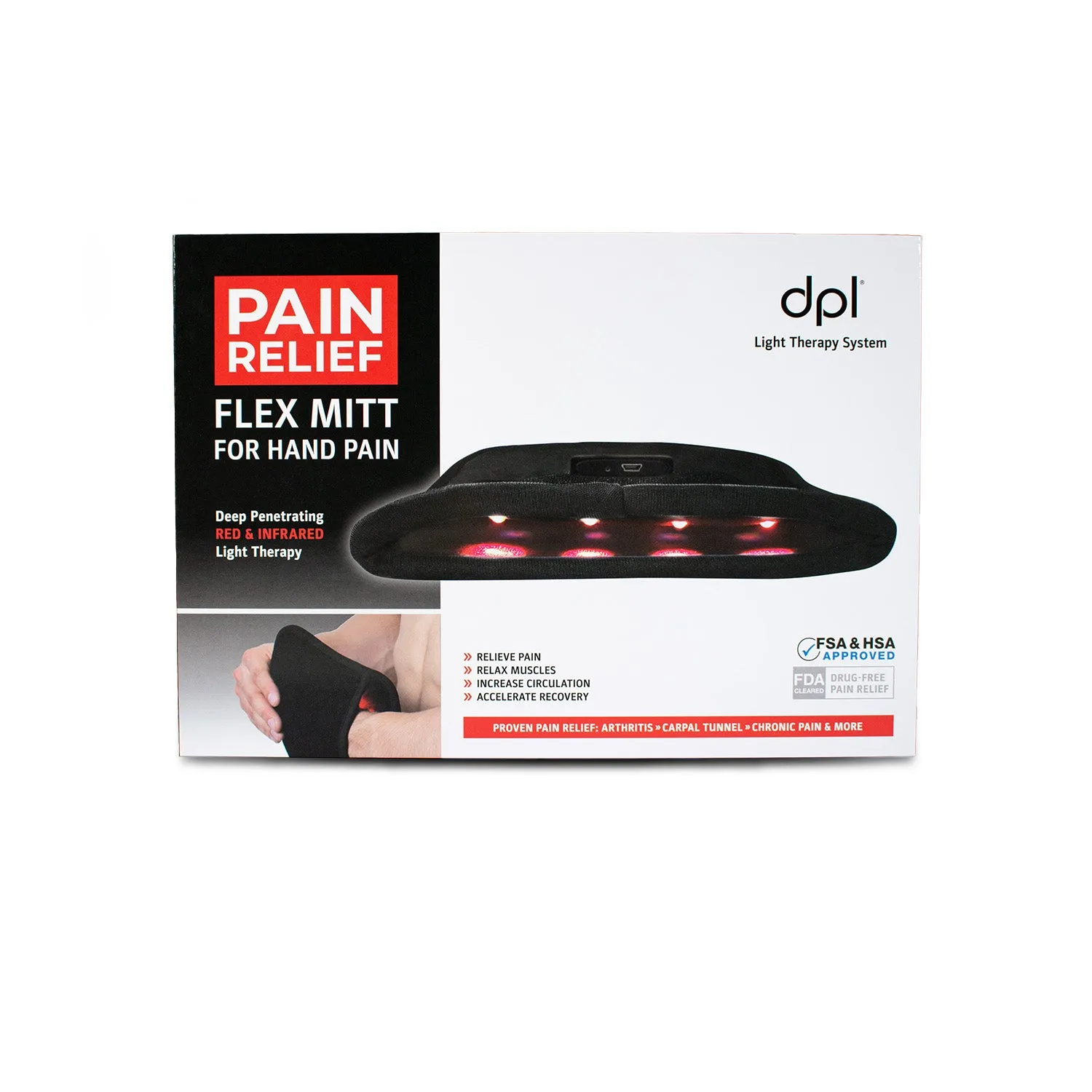 dpl Flex Mitt Light Therapy Pain Relief
