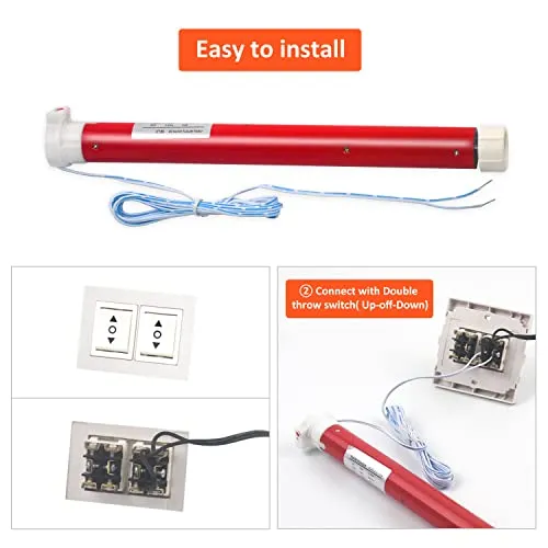 ES2512 Tubular Motor | DC12V DIY Electric Roller Blind/Shade Tubular Motor Kit(34mm-38mm)
