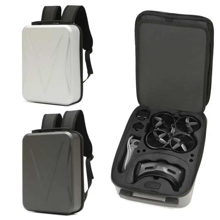 For DJI AVATA Advanced Edition Hard Shell Backpack Shoulder Bag Storage Bag Box Suitcase(Silver)