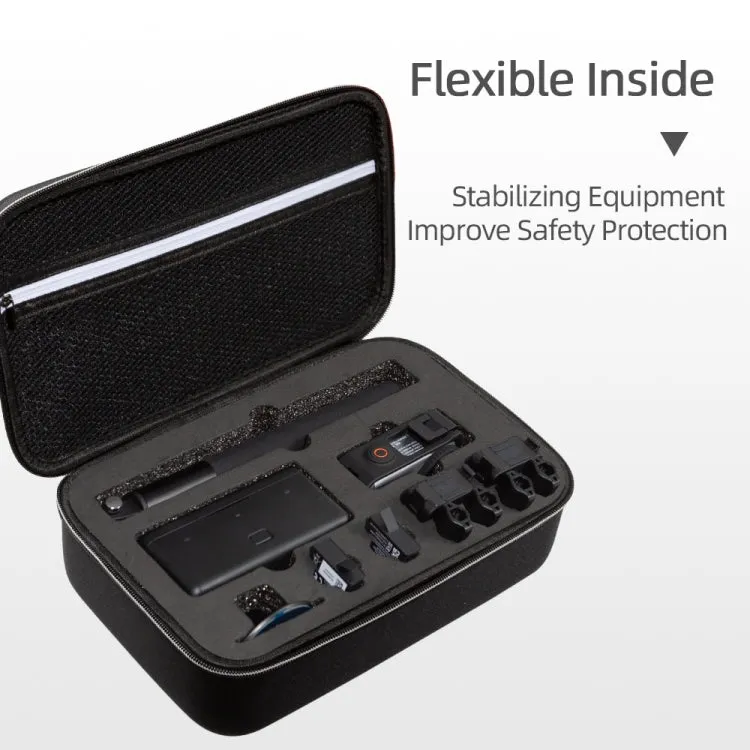 For DJI Osmo Action 3 Carrying Storage Case Bag,Size: 21.5 x 29.5 x 10cm(Black)
