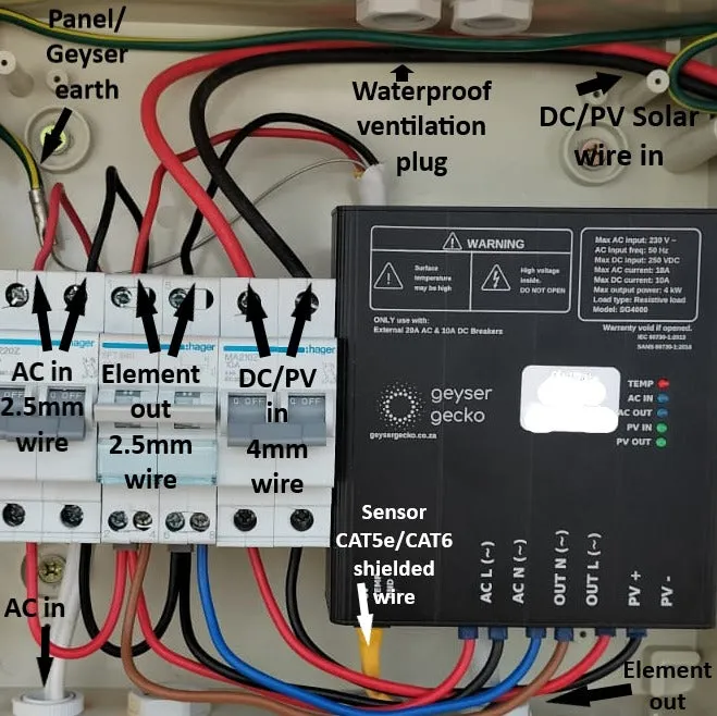 Geyser Gecko SG4000 PV Geyser Controller