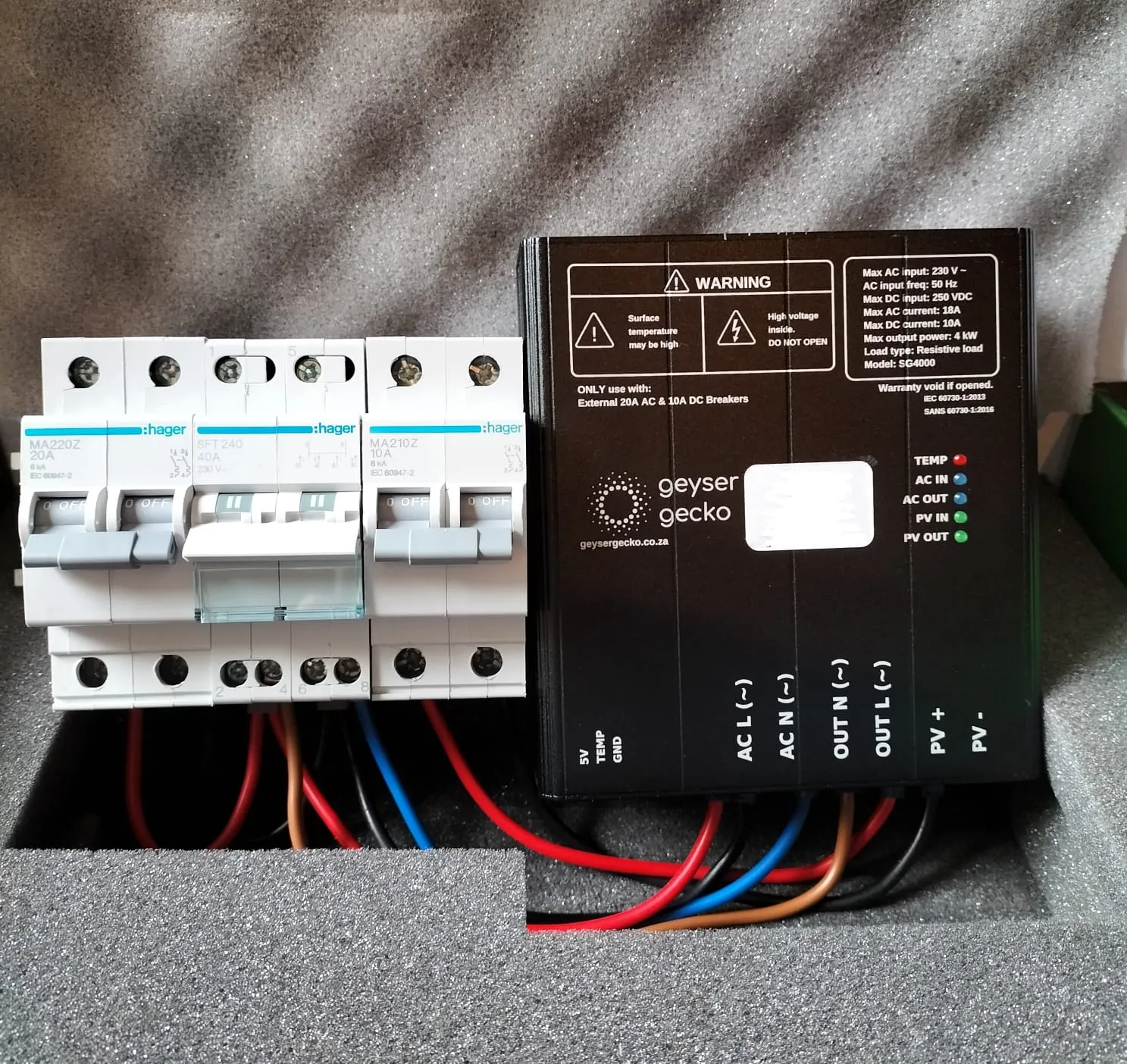 Geyser Gecko SG4000 PV Geyser Controller