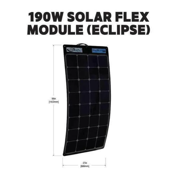 Go Power Solarflex™ Eclipse 190w   30a Mppt Controller Solar Kit