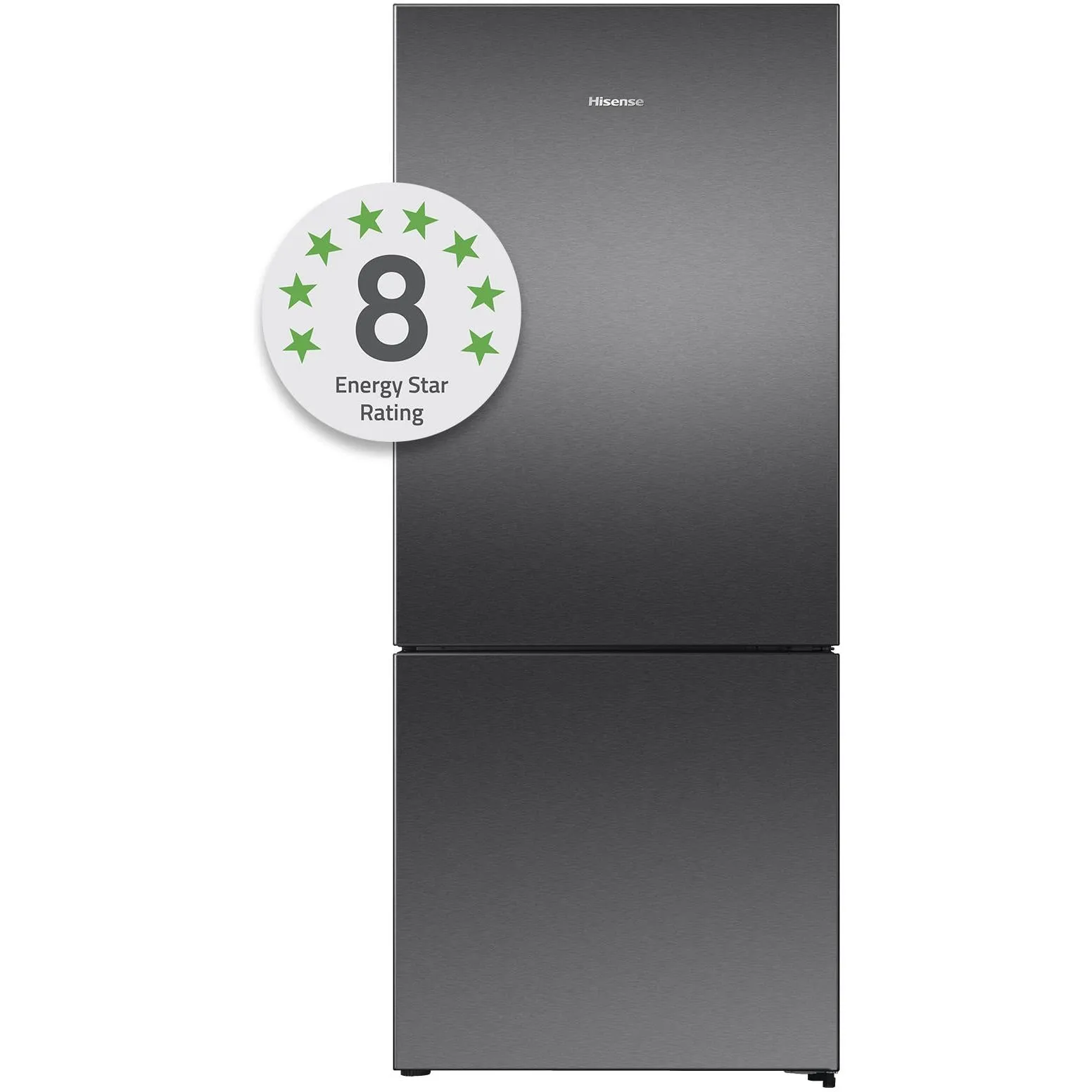 Hisense HRBM418E 417L PureFlat Ecovision Bottom Mount Refrigerator (Dark Stainless)