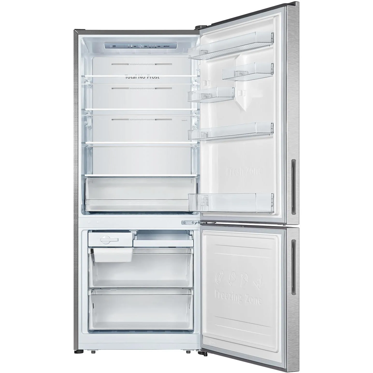 Hisense HRBM418S 417L PureFlat Bottom Mount Refrigerator (Silver)