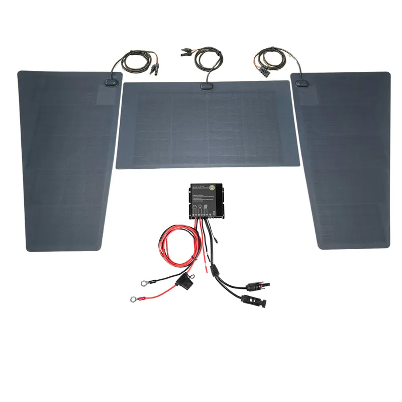 Hummer H2 Lensun 135W 12V Hood/Bonnet Flexible Solar Panel