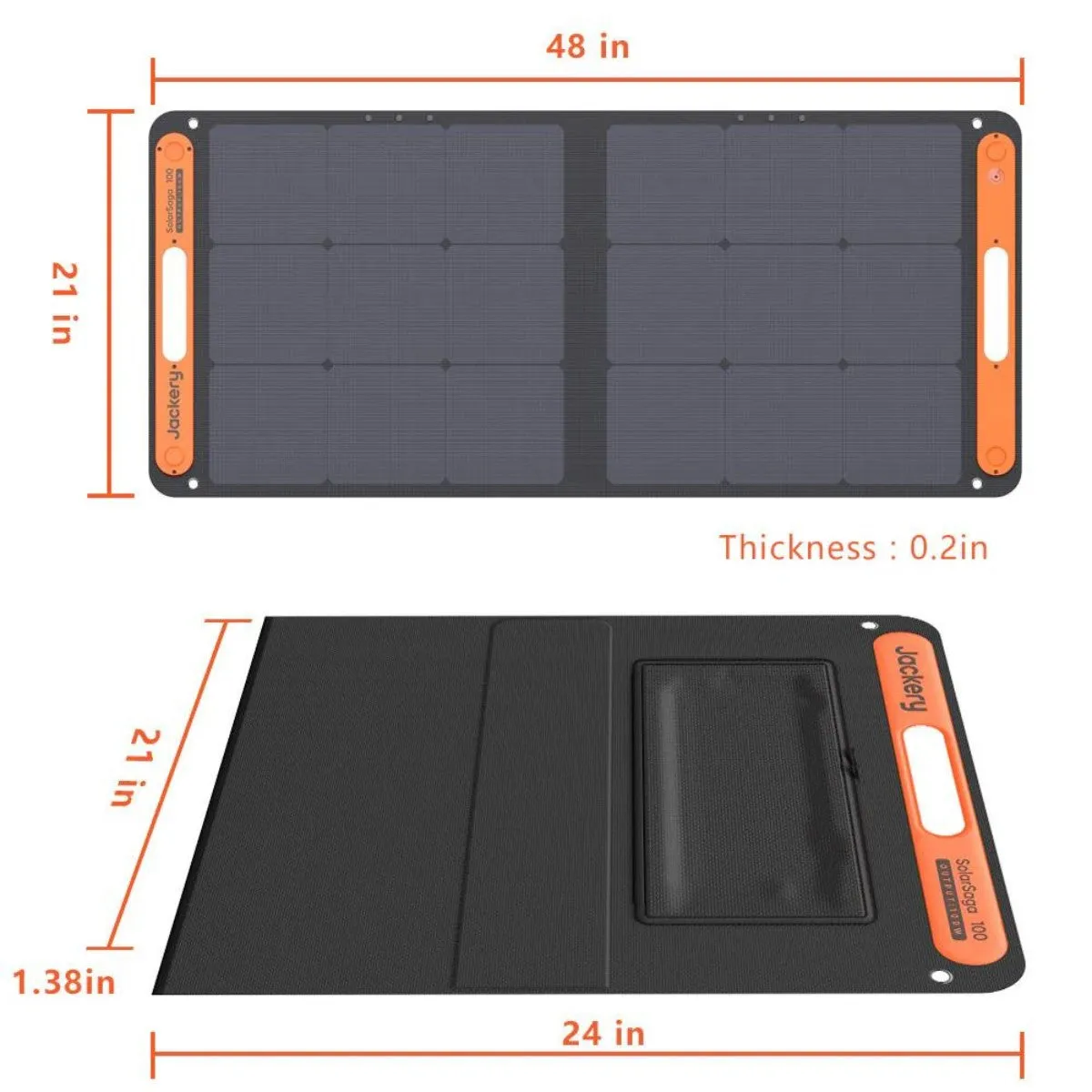 Jackery SolarSaga 100 Watt Solar Panel - CNLA Exclusive