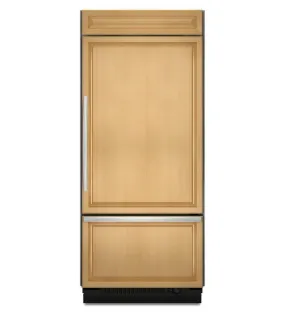 Kitchenaid KBRO36FTX 20.8 Cu. Ft. 36-Inch Width Built-In Bottom-Freezer Refrigerator, Overlay Panel-Ready - Panel Ready