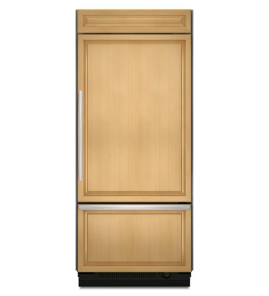 Kitchenaid KBRO36FTX 20.8 Cu. Ft. 36-Inch Width Built-In Bottom-Freezer Refrigerator, Overlay Panel-Ready - Panel Ready
