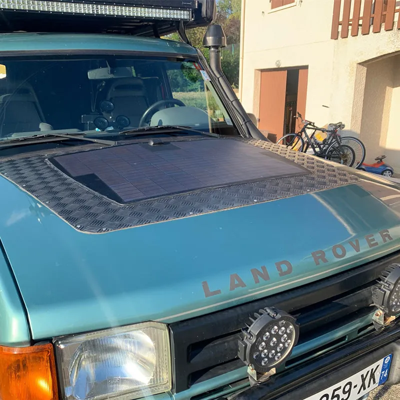 Land Rover Discovery (1990-1999) Lensun 100W Bonnet Flexible Solar Panel