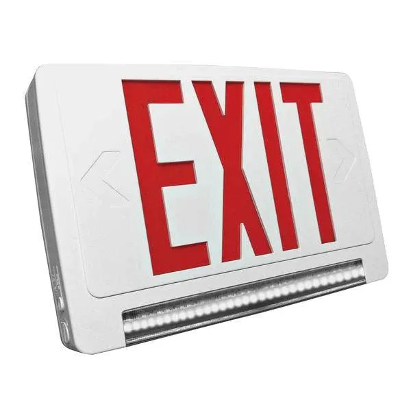 LED Light Pipe Exit Combo, Red- White with Remote Capable