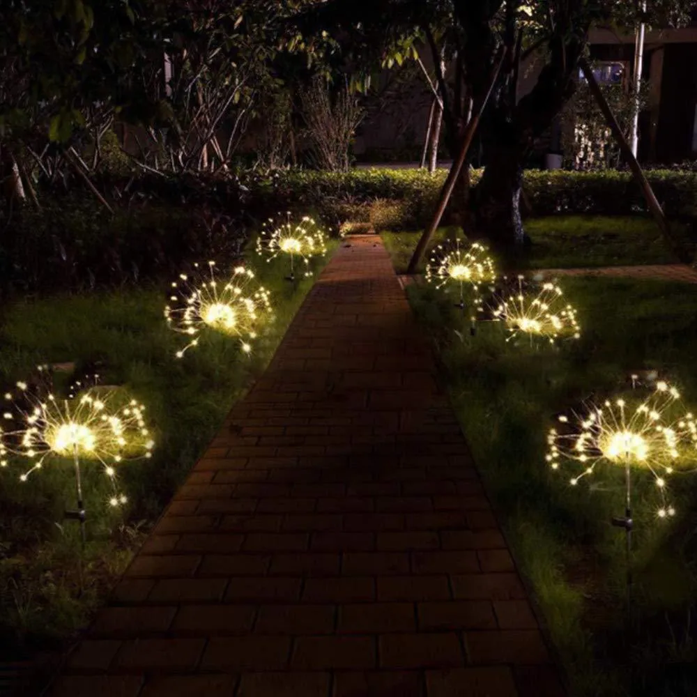 LED Solar Firework Waterproof Lights