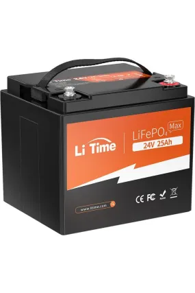 LiTime 24V 25Ah Lithium Mobility Scooter & Electric Wheelchair Batteries