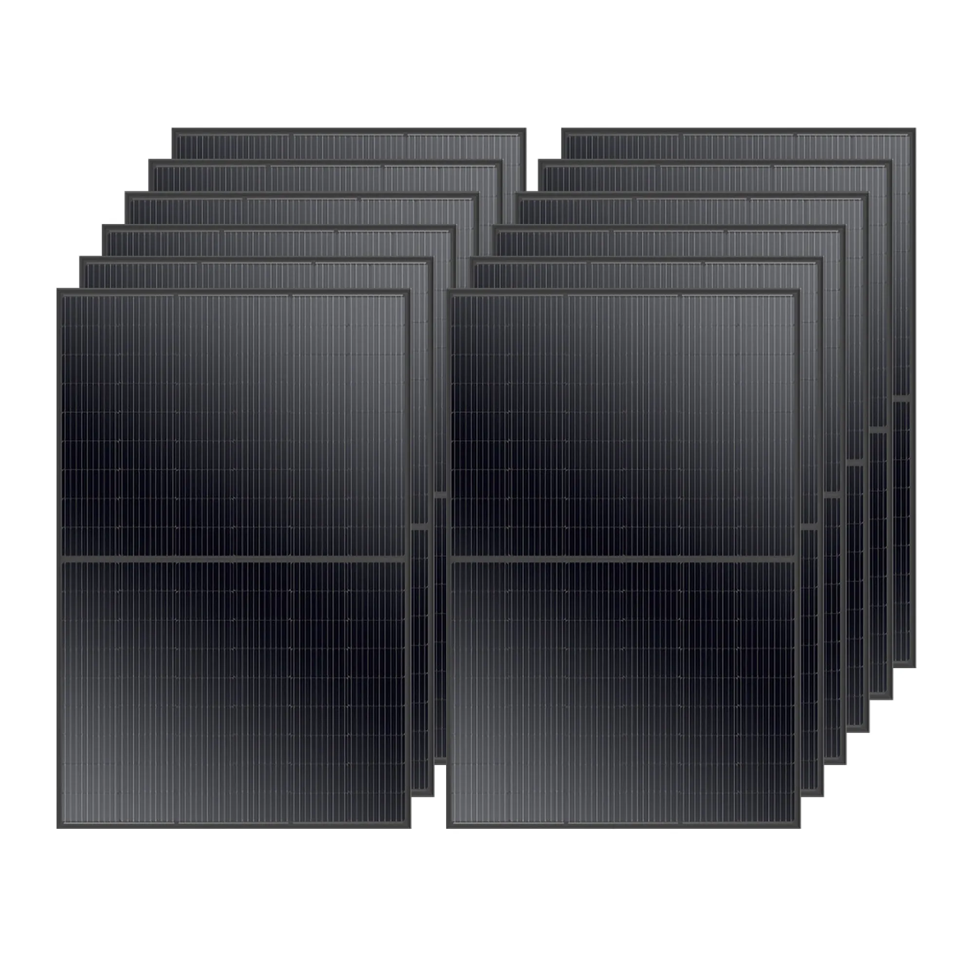 MEGA 410 Watt Monocrystalline Solar Panel | High Efficiency | Black Mono-facial Module | Grid-Tie | Off-Grid