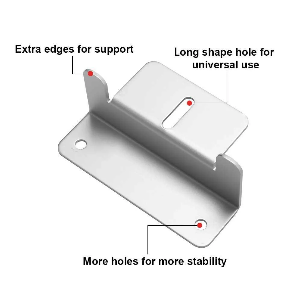 Mobi 4PCS Solar Panel Z-Shape Brackets Aluminum Mounting Set For Roof