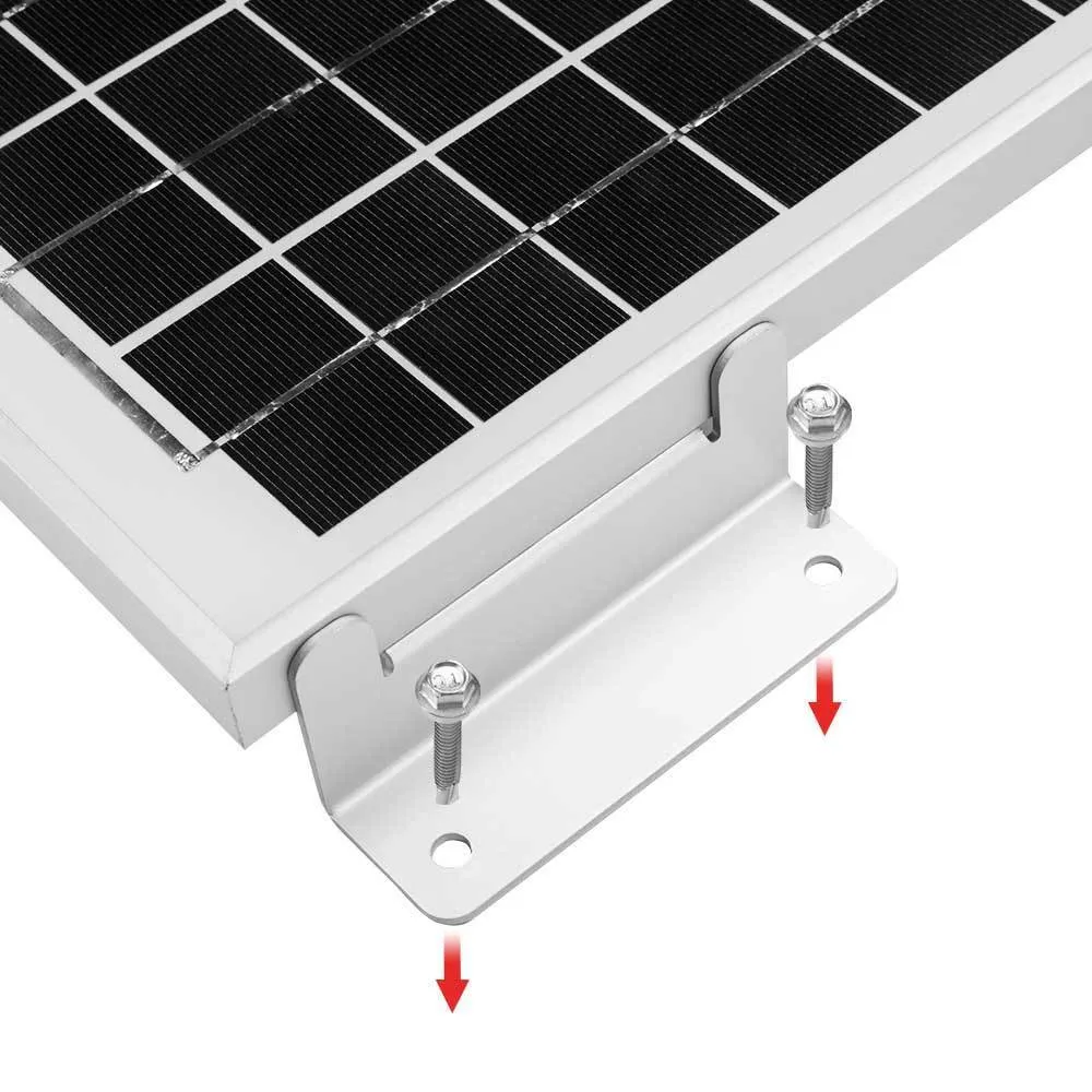 Mobi 4PCS Solar Panel Z-Shape Brackets Aluminum Mounting Set For Roof