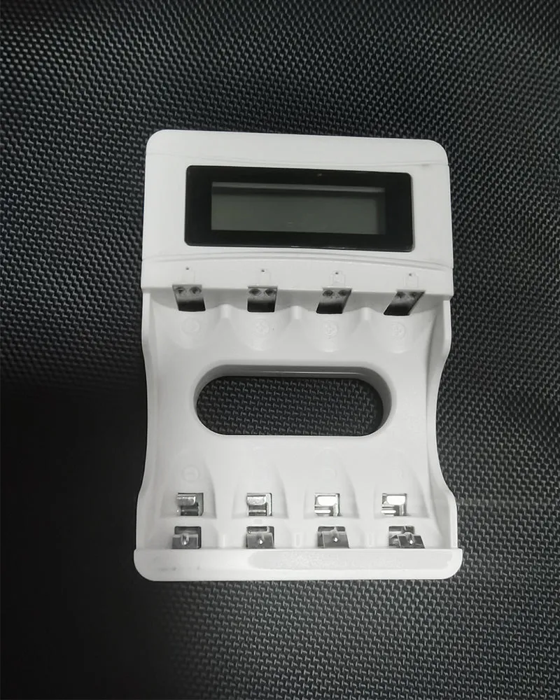 MSTJRY battery charger, suitable for AA AAA, 4-slot household battery charger, LED screen display, suitable for NiMH/NiCd rechargeable batteries