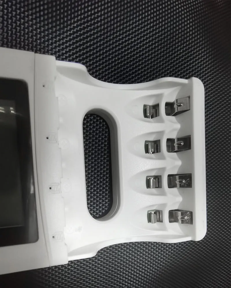 MSTJRY battery charger, suitable for AA AAA, 4-slot household battery charger, LED screen display, suitable for NiMH/NiCd rechargeable batteries