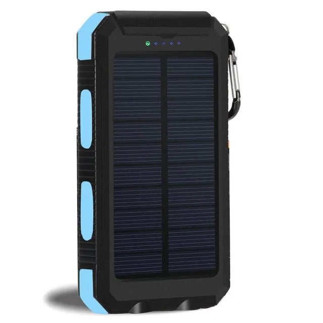 MUST HAVE!  Solar Power Bank Charger Waterproof Battery Charger Real 20000 mAh Dual USB External  Outdoor Light Lamp Powerbank