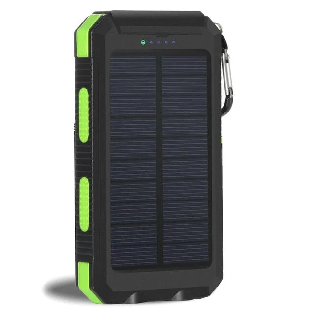 MUST HAVE!  Solar Power Bank Charger Waterproof Battery Charger Real 20000 mAh Dual USB External  Outdoor Light Lamp Powerbank
