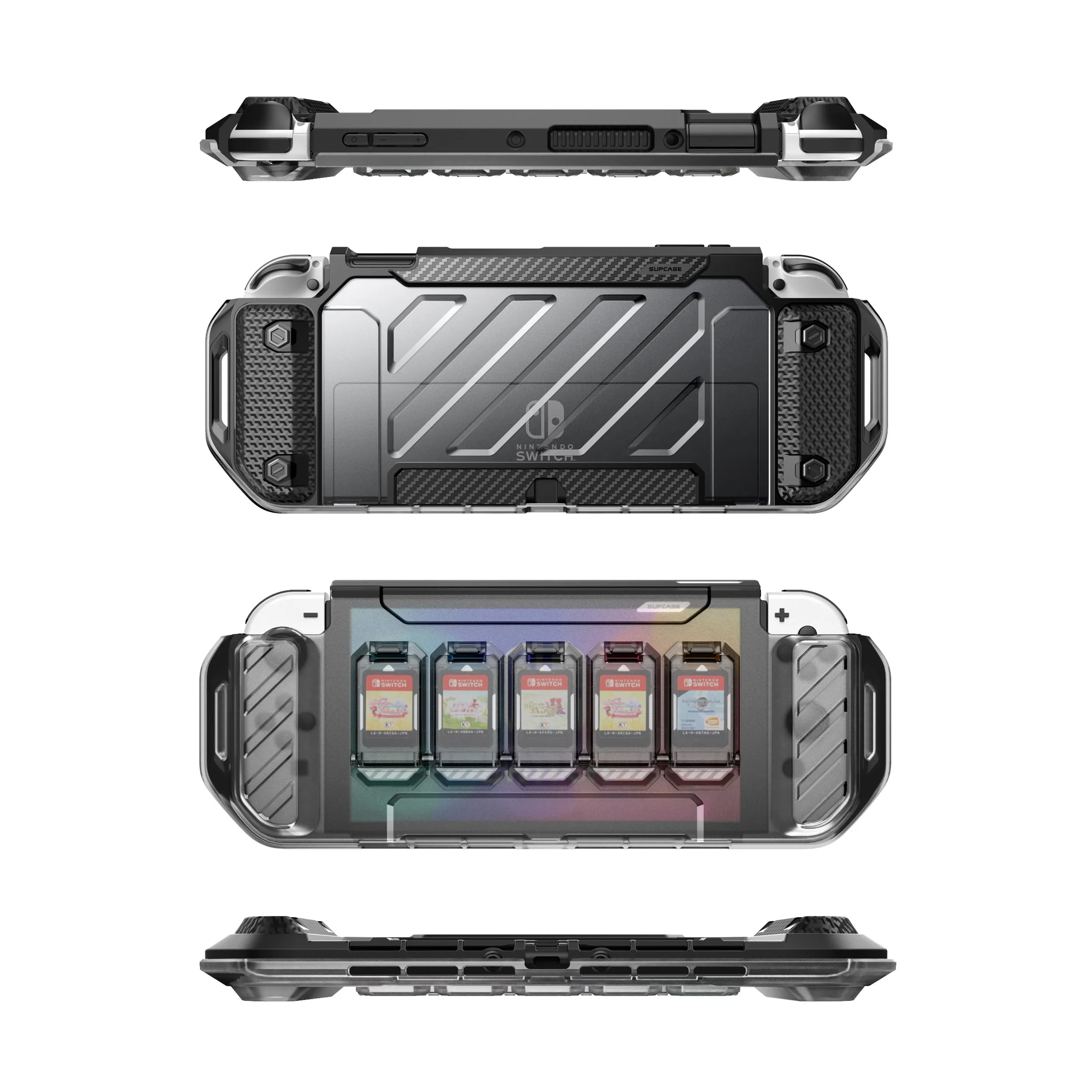 Nintendo Switch OLED Unicorn Beetle PRO FORMA Slim Carrying Case-Clear