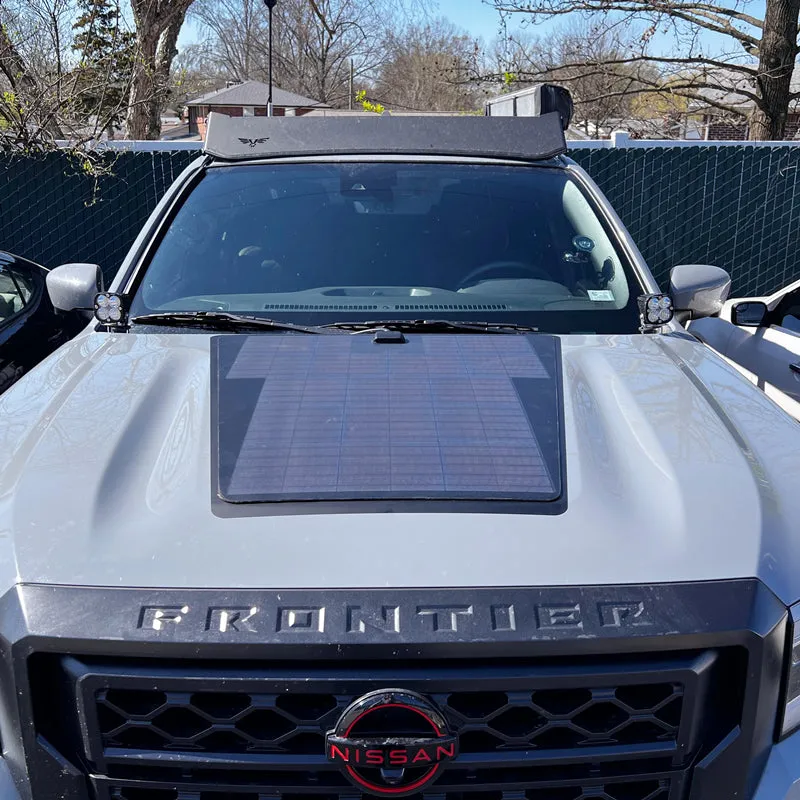 Nissan Frontier (2022-Present) Lensun 85W Hood Flexible Solar Panel