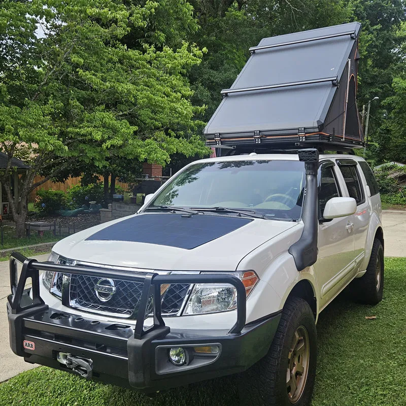 Nissan Pathfinder 3rd Gen (2004-2011) Lensun 100W Hood Flexible Solar Panel