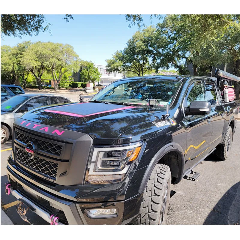 Nissan Titan 2nd Gen (2016-Present) Lensun 85W Hood/Bonnet Flexible Solar Panel