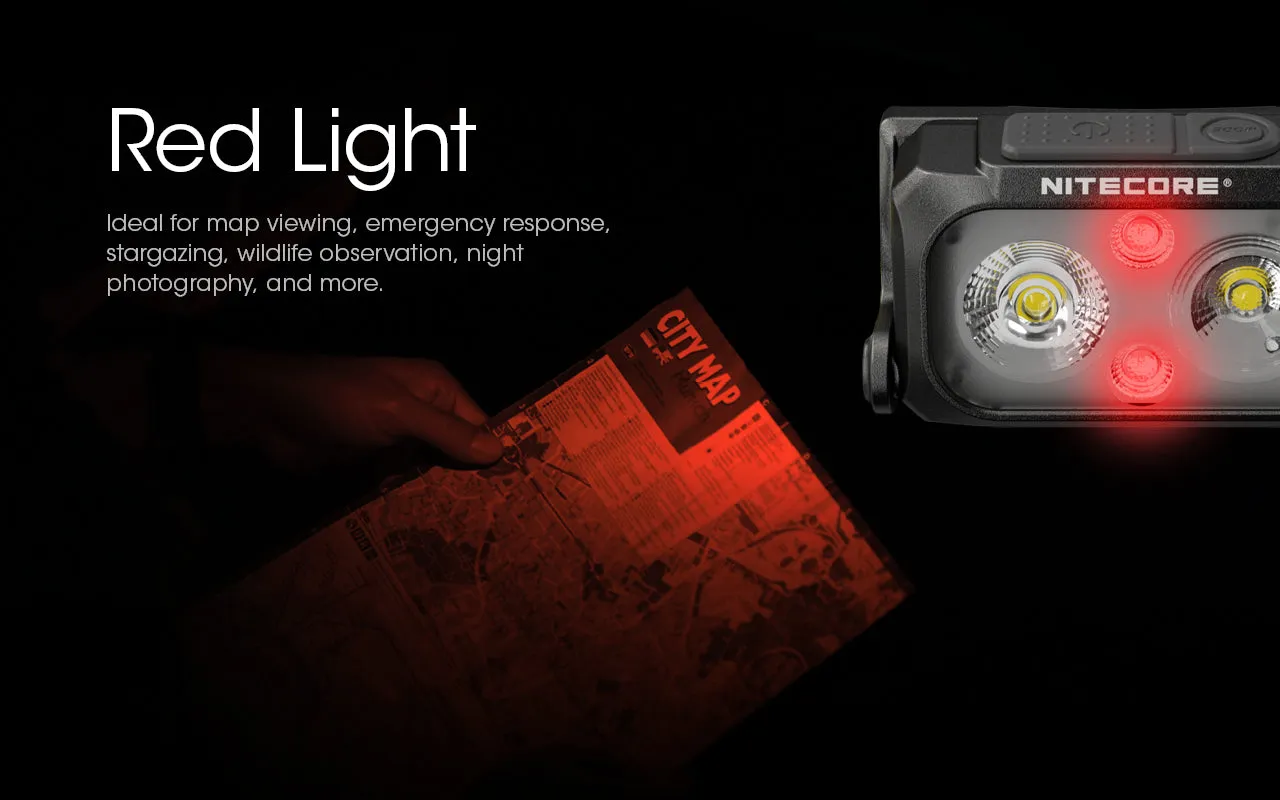 NITECORE 400 LUMENS DUAL BEAM RECHARGEABLE HEADLAMP (NU25UL)