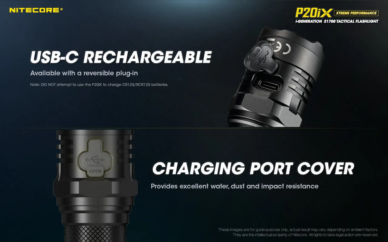 NITECORE 4000 LUMENS USB-C RECHARGEABLE FLASHLIGHT (P20IX)