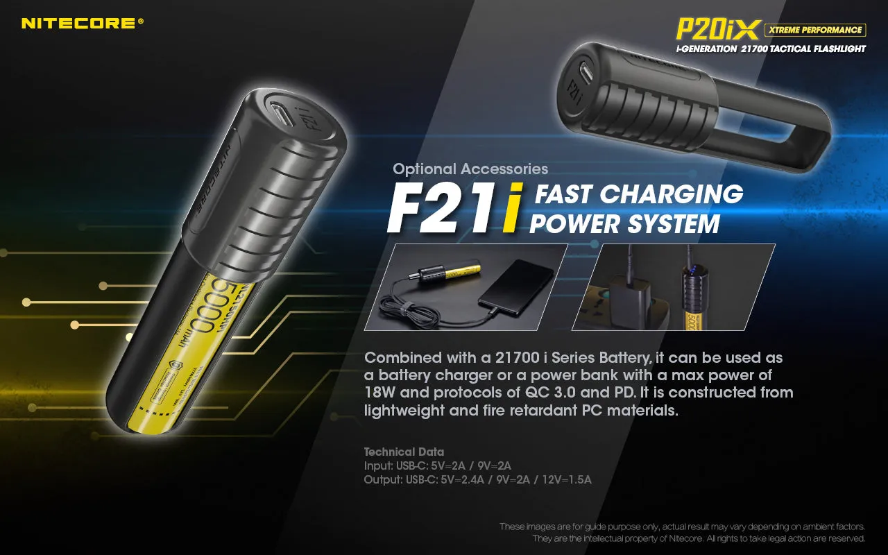 NITECORE 4000 LUMENS USB-C RECHARGEABLE FLASHLIGHT (P20IX)