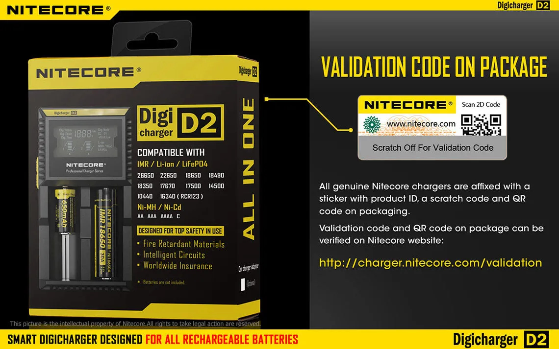 Nitecore D2 Digi Charger