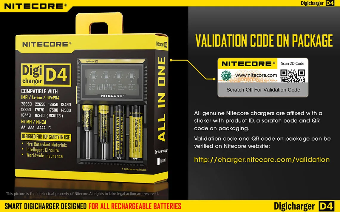 Nitecore D4 Digi charger