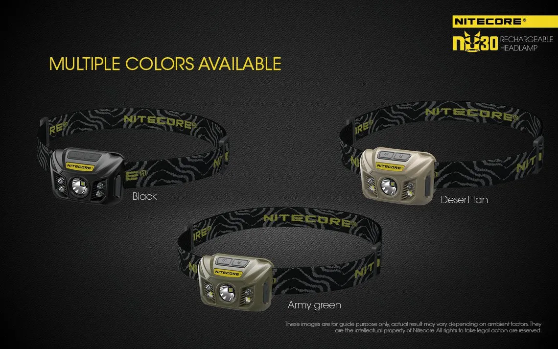 Nitecore NU30 USB Rechargeable LED Headlamp