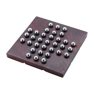 Noughts and Crosses Tic Tac Toe Solitaire 2-in-1 Travel Board Game