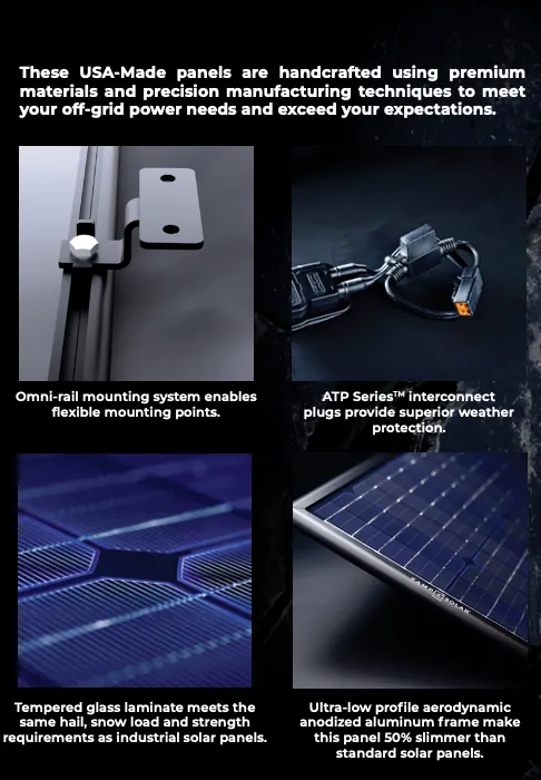 OBSIDIAN® SERIES 25 Watt Solar Panel (B-Stock)
