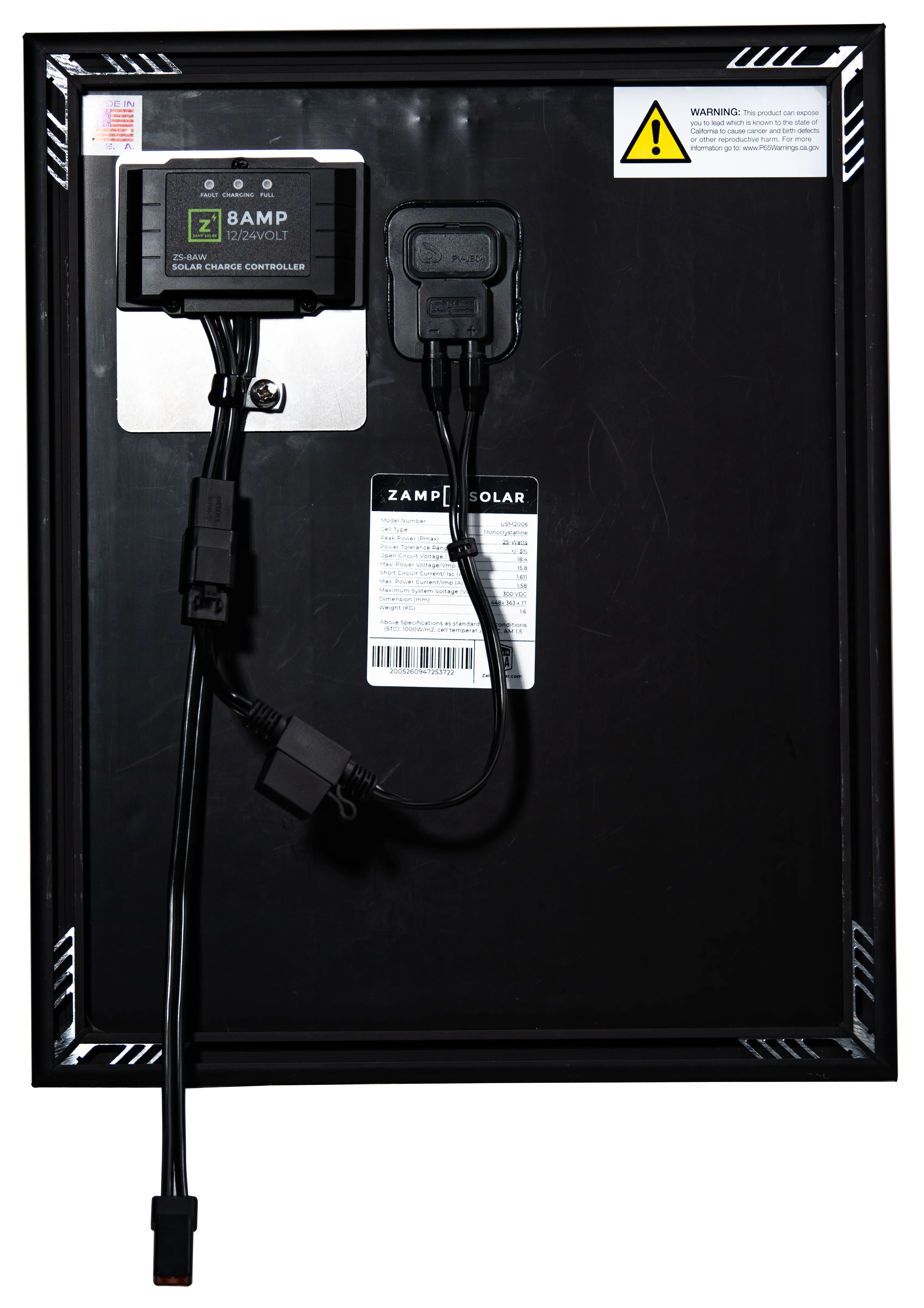 OBSIDIAN Series 25 Watt Trickle Charge Kit (Magnetic Mounts)