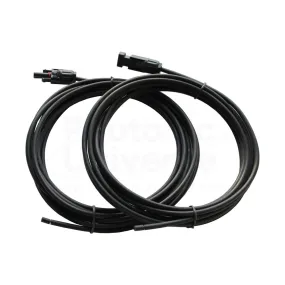 PAIR OF 5M SINGLE CORE EXTENSION CABLE LEADS 4.0MM FOR SOLAR PANELS