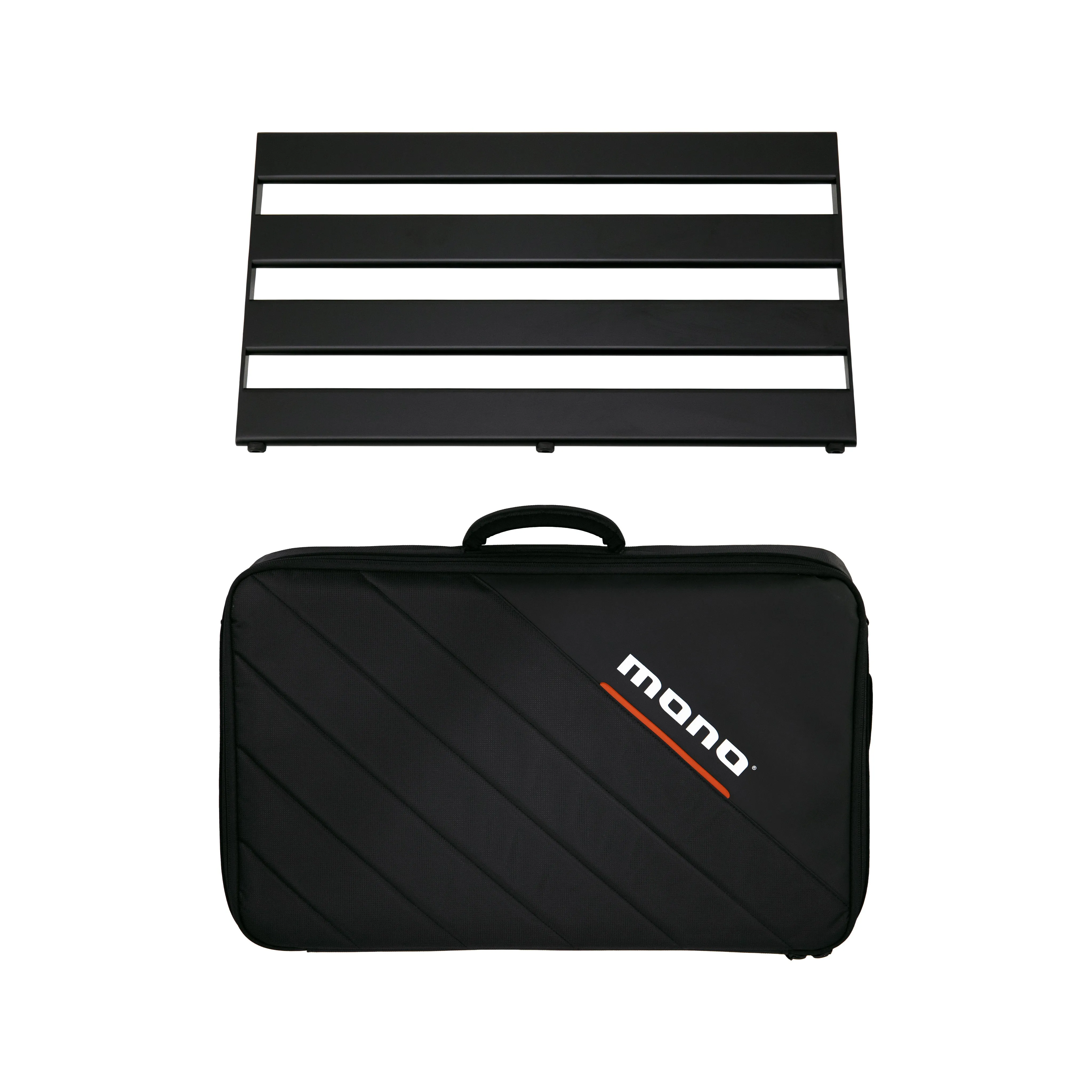 Pedalboard Rail Medium, Black and Stealth Tour Accessory Case, Black