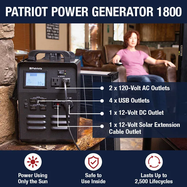 "Supercharge" Patriot Power Generator 1800   Sidekick Package