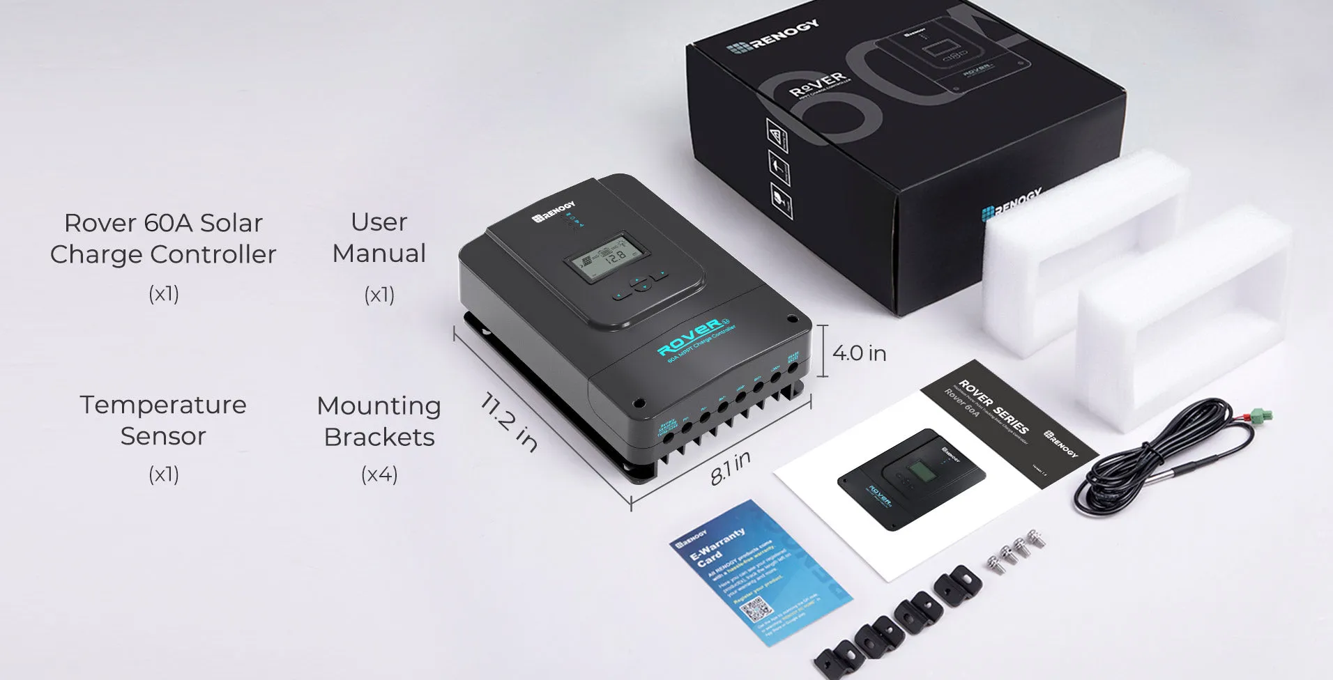 RENOGY 60A Solar Charge Controller with Core