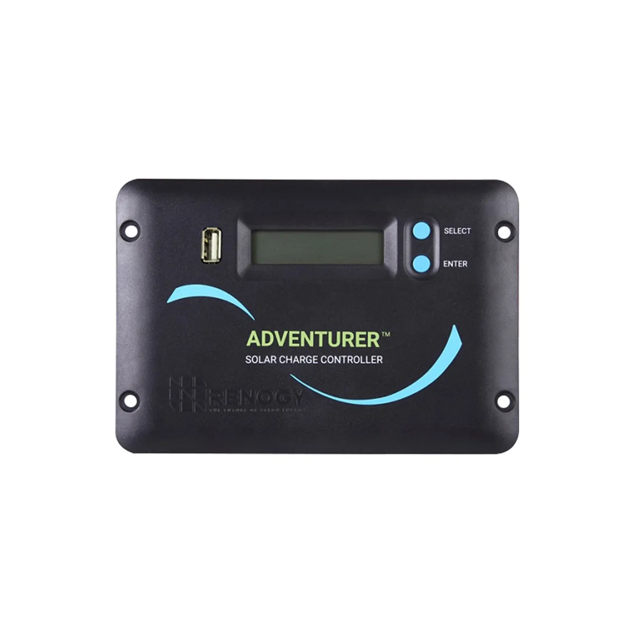 Renogy RNG-CTRL-ADV30-LI - Renogy Adventurer-Li 30A Negative-Ground PWM Flush Mount Charge Controller w/LCD Display - Compatible wit