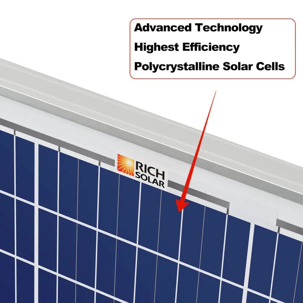 Rich Solar MEGA 50 Watt Solar Panel Poly