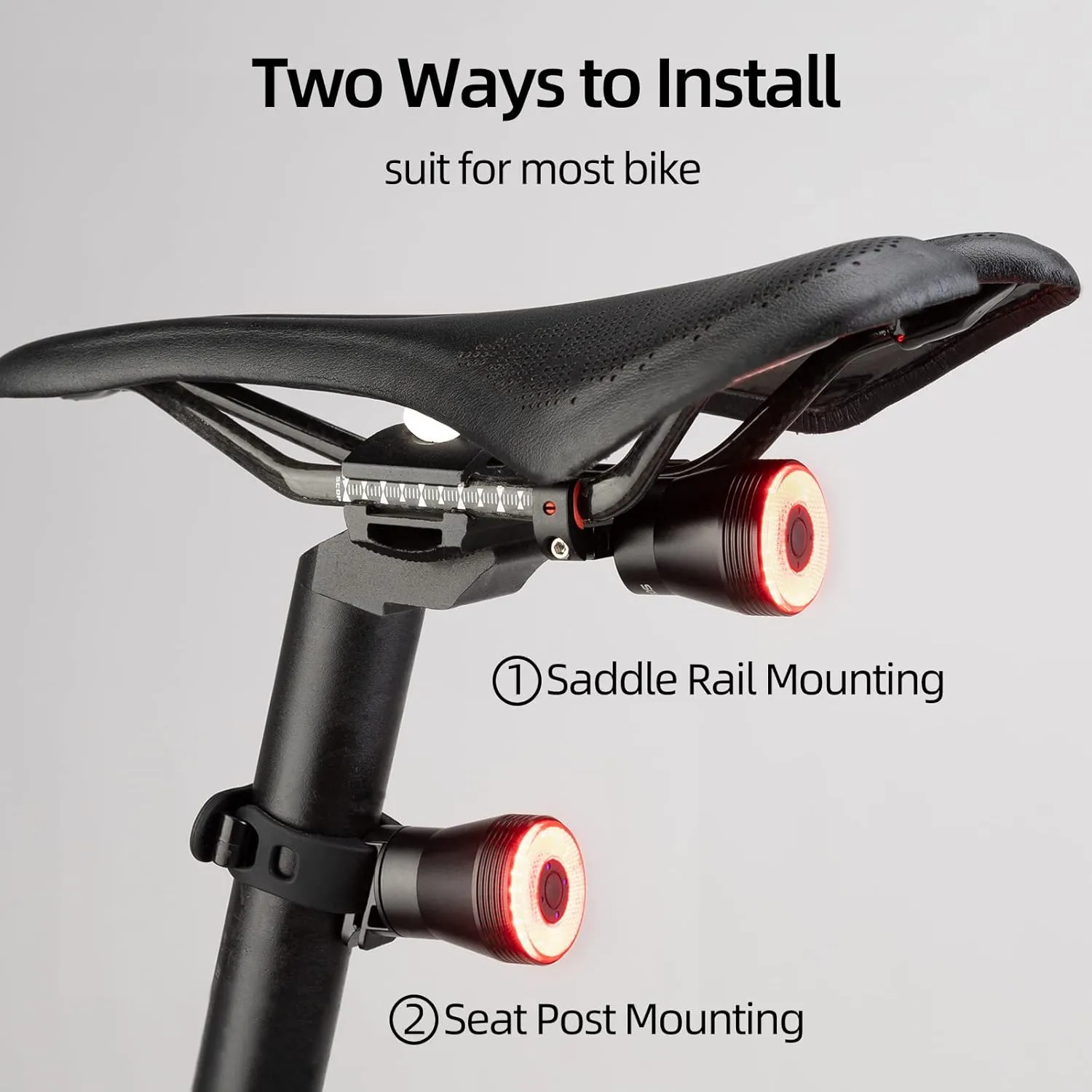 ROCKBROS Bike Tail Light Smart USB Rechargeable IPX6 Waterproof